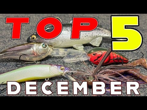 Top 5 Baits For December Bass Fishing!