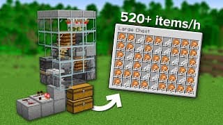 Minecraft Fully Automatic Chicken Farm Tutorial - 500+ Items/h