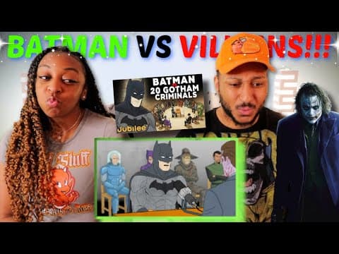 "batman Vs 20 Gotham Criminals - Jubilee Parody" Reaction!!!