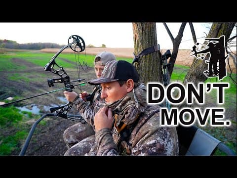 Caught With My Pants Down In 2-man Treestand! - (bow Hunting In Minnesota)
