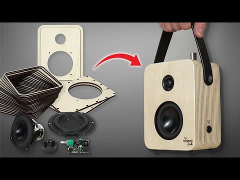Portable Bluetooth Speaker Build Using 24 Plywood Layers