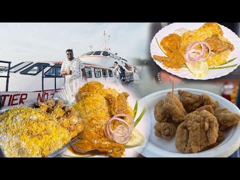গঙ্গায় Ac River Cruise এ Chicken বিরিয়ানী চিকেন চাপ | পুজোয় দশমী মাঝ গঙ্গায় বসে Unlimited Buffet