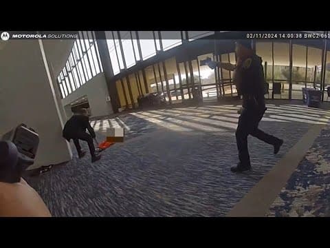 Bodycam: Active Shooter Taken Down By Security In Church Shootout.