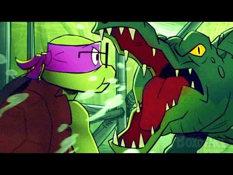 Donnie Vs The Giant Gator  | Tales Of The Teenage Mutant Ninja Turtles | Clip