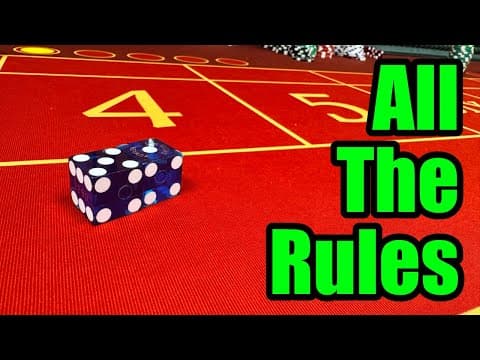 Shooter And Dice Rules By 30+ Craps Dealer