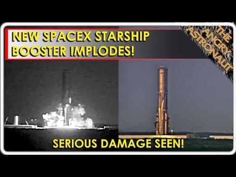 Spacex Starship Booster B18 Implodes!