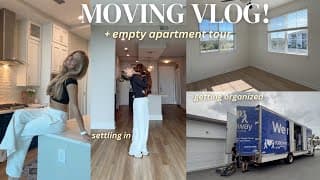 Move In Day! Empty Apartment Tour, Setting Up My New Place, & Getting Organized
