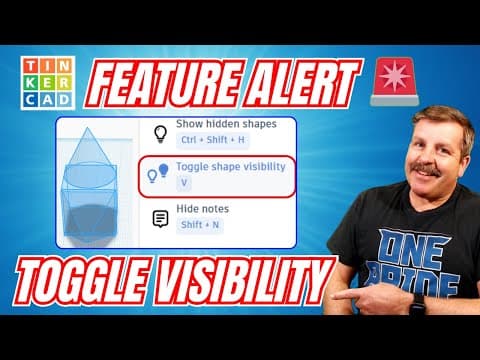 Tinkercad Visibility Fix: Hide & Show Parts Individually 💯🔥🚨