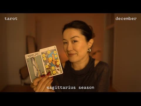 Asmr Tarot 🎄 Pick A Card For December & Sagittarius Season (timeless Energy Predictions)