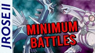What Are The Minimum Battles To Beat Pokemon Diamond And Pearl?