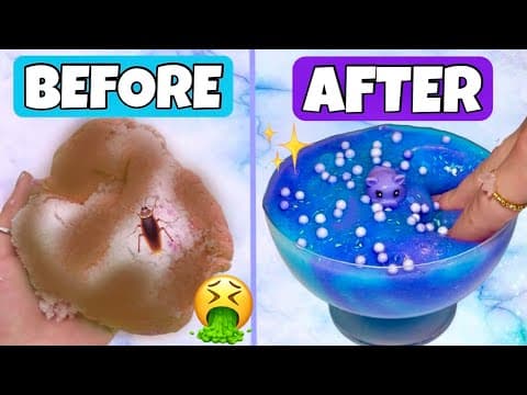 Fixing My Oldest And Worst Slimes! 😱🤮 *slime Makeovers*