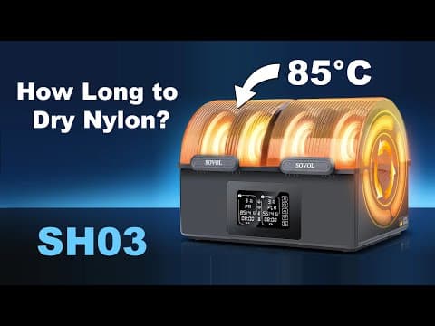 How Long To Dry Nylon At 85 °c? | Sovol Sh03 Filament Dryer Review