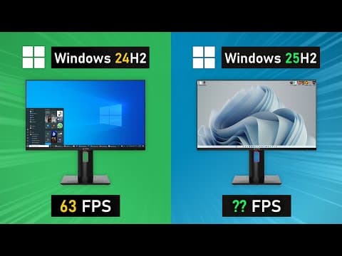 Windows 11 24h2 Vs 25h2 - Amd & Nvidia Gpu Benchmarks