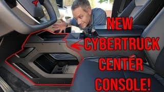 New Favorite Tesla Cybertruck Accessory; Center Console!