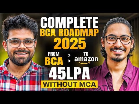 Bca To 50 Lpa Amazon Without Mca | Complete Bca Roadmap 2025