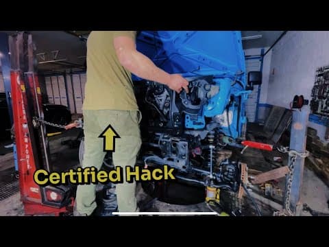 Repairing The Frame & Body On A Wrecked Jeep Wrangler