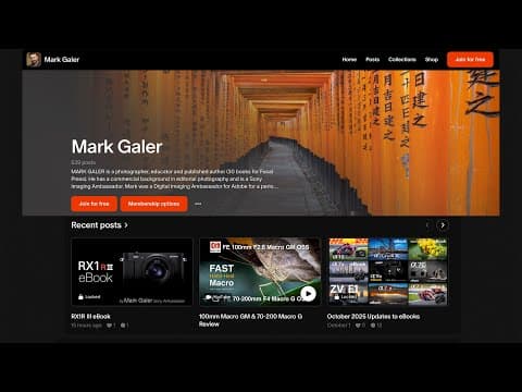 Patreon: Sony Alpha Support Channel