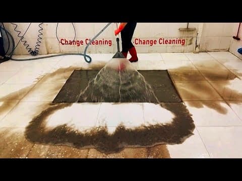 Extremely  Dirty Runied Long Hair Carpet Cleaning Satisfying Asmr