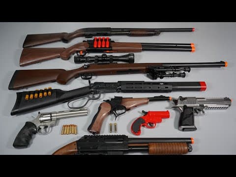 Hunter Weapon Toy Gun Airsoft Nerf Gun And Ak47 Rocket Launcher - Realistic Toy Guns Collection