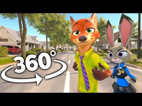 Vr 360° Zootopia Movie Compilation!