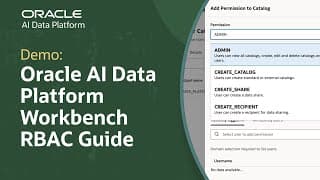 How To Create And Assign Roles In Oracle Ai Data Platform Workbench