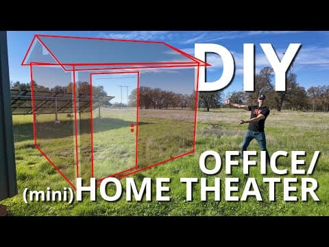 Youtuber Attempts To Build A Mini Tuff Shed Theater | Episode 1