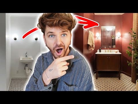 You Won't Believe This Tiny Bathroom Makeover! *basic To Bold*
