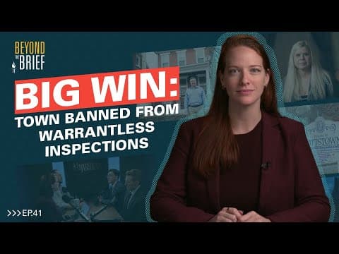 Big Win: Town Banned From Warrantless Inspections