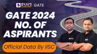 Gate 2024 Official Data Of Number Of Candidates | Branch-wise Data | Comparison With Gate 2023