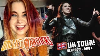 On Tour With Unleash The Archers – Uk Tour Life | Glasgow Vlog (part 2) 🇬🇧🔥