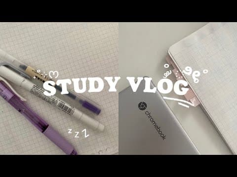 Study Vlog 📑 | Prep For Exams, Quiet Life, Trying To Be Productive ೀ⋆｡˚