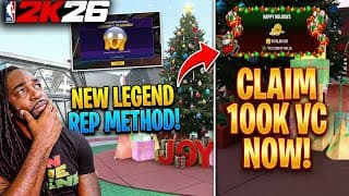 🤯 Free 100k Vc + New Instant Rep Method In Nba 2k26