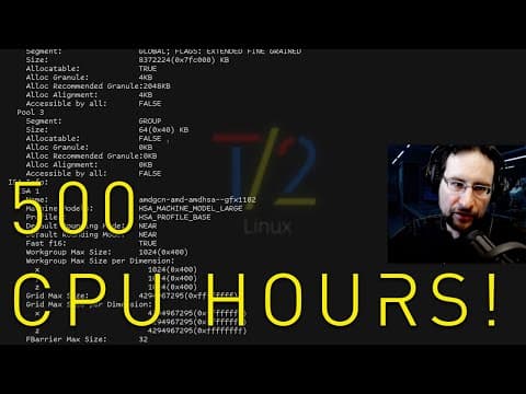 Watch Ai Engineer Use 100 Cpu Threads & 240gb Ram To Finish Porting Amd Rocm Ai To Riscv-64!