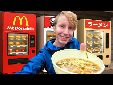 Living 24 Hours On Japan's Best Vending Machines 🇯🇵