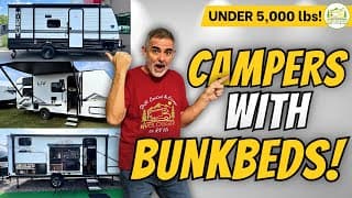 3 Small Camper Trailers With Bathrooms And Bunk Beds: 2026 Model Tours