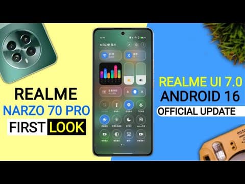 Realme Narzo 70 Pro Realme Ui 7.0 Android 16 Update | 25+ New Features | 70 Pro New Update