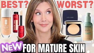4 Best & Worst New Foundations For Mature Skin | Foundation Roundup 2025