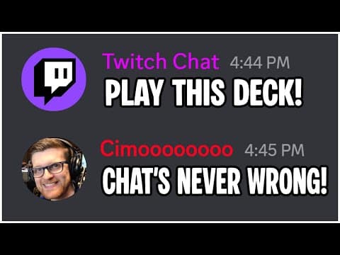 Twitch Chat Built My Yu-gi-oh! Deck...
