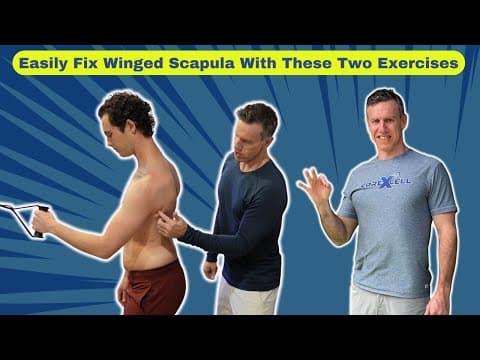 Easily Fix Winged Scapula With Just Two Exercises! 🔥