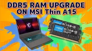 How To Open & Install Memory Ram Upgrade In Msi Thin A15 Gaming Laptop