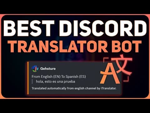 This Discord Bot Automatically Translates Messages - Best Discord Translator Bot!
