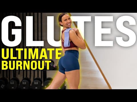 Burn Out Your Glutes In 30 Minutes | Band And Dumbbell Supersets Workout!