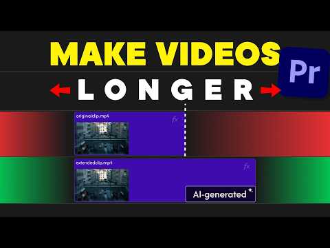Use Ai To Extend Video Clips In Premiere Pro (generative Extend Tool)