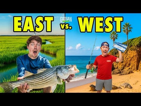 72 Hour East Vs. West Coast Usa Fishing Challenge! (part 1)