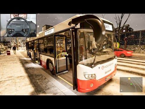 The Bus -  Snowy Drive, W/ Unreal Engine Epic Graphics | Hamburg Dlc