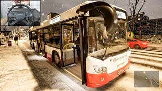 The Bus -  Snowy Drive, W/ Unreal Engine Epic Graphics | Hamburg Dlc