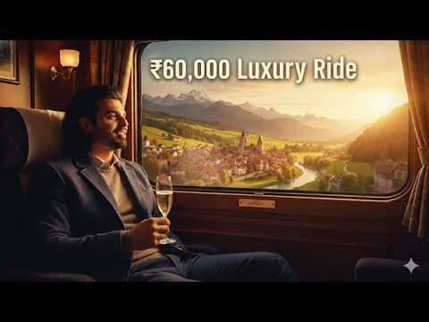 ₹60,000 की Luxury Europe Train 🚆, Private Shower वाला Cabin 😍