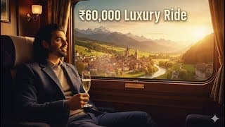 ₹60,000 की Luxury Europe Train 🚆, Private Shower वाला Cabin 😍