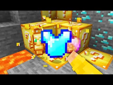 Minecraft, But Ores Are Lucky Blocks..