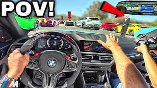 30 Minutes Of Chasing Supercar Drivers In A 700hp Tuned Bmw M4 G82! [loud Exhaust Pov]
